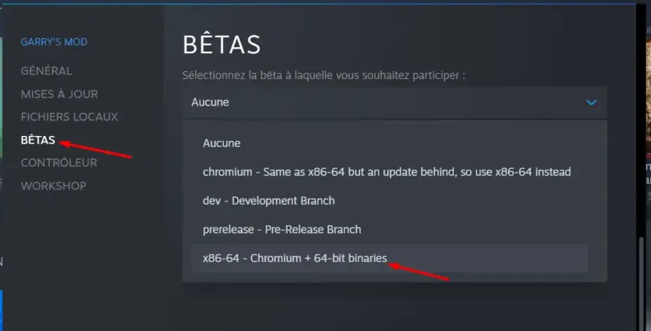 Changement en x86-64